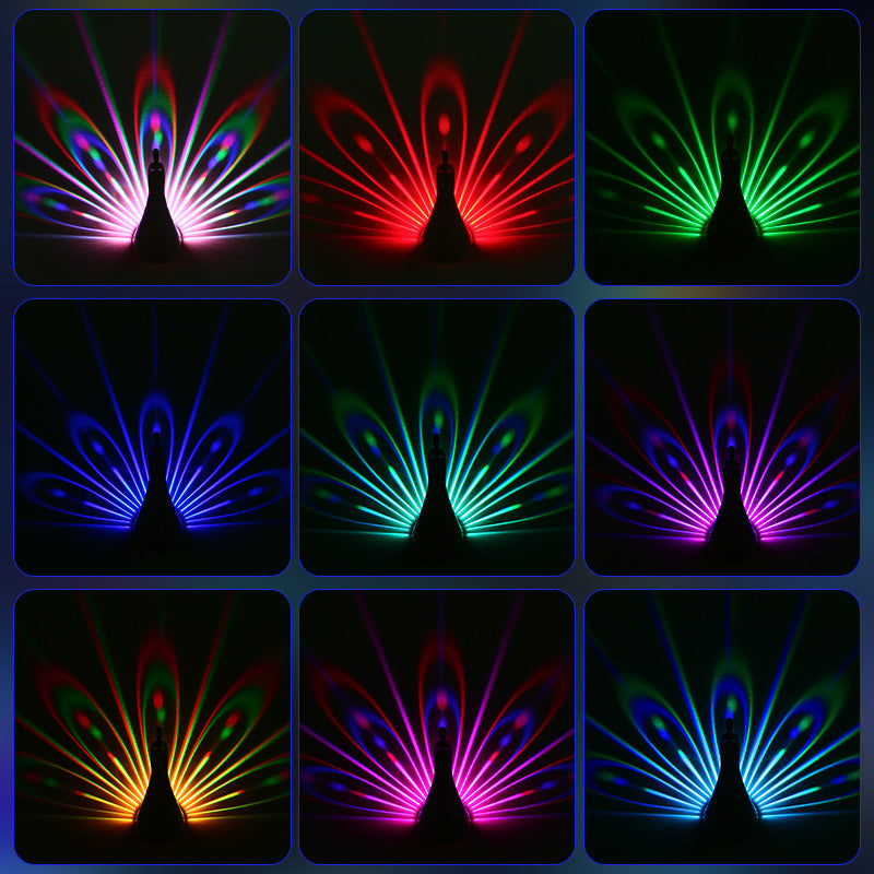 Lampe murale LED effet éventail - vue de dos et fixation